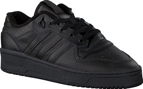 adidas zwart leer|Zwarte adidas Leren sneakers voor dames .